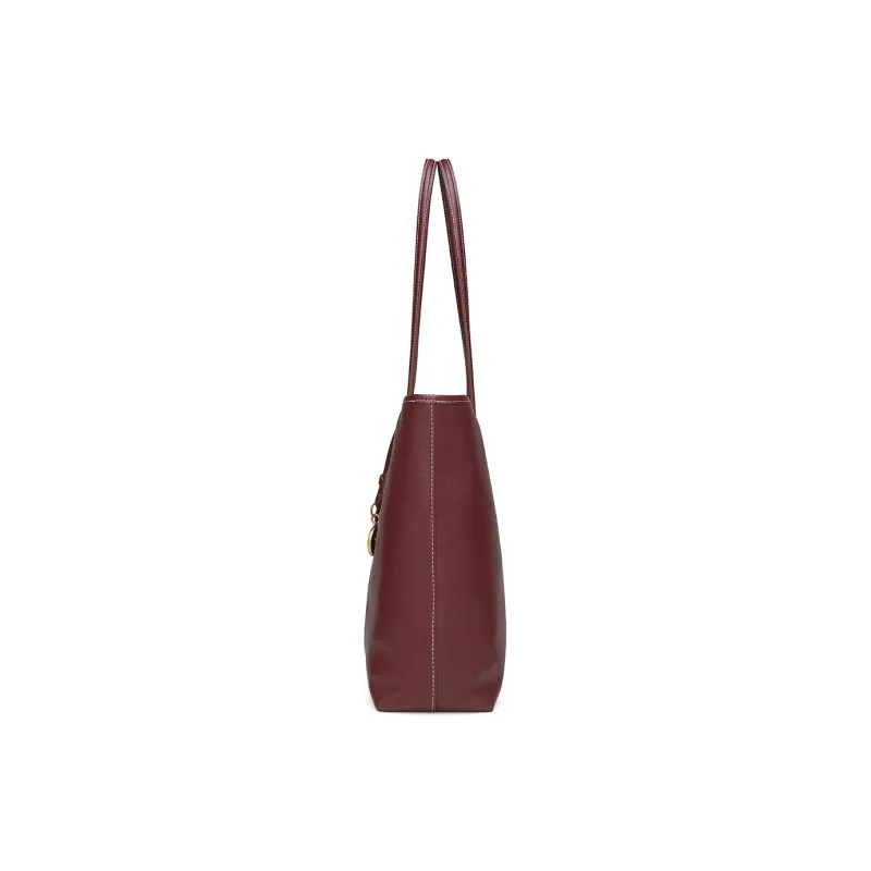 PIERRE CARDIN Top Grain Cow Leather Tote Bag, Shoulder Bag Regular Women's Black/Brown/Burgundy-13