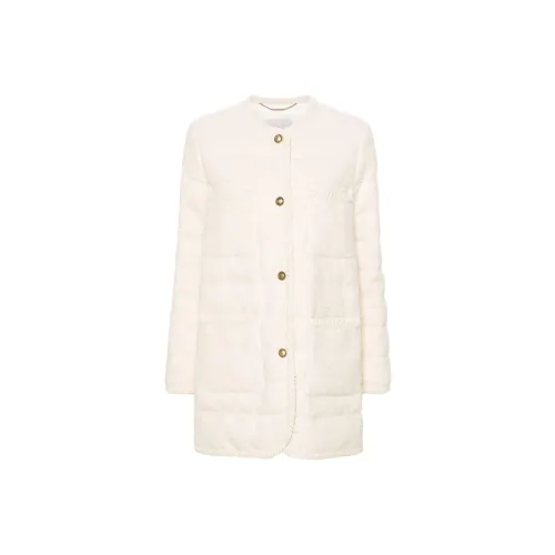 Moncler Coats Women's Ivory White