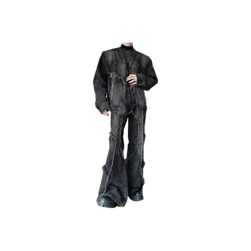 FA2LO Casual Sportswear Unisex Black Gray Color