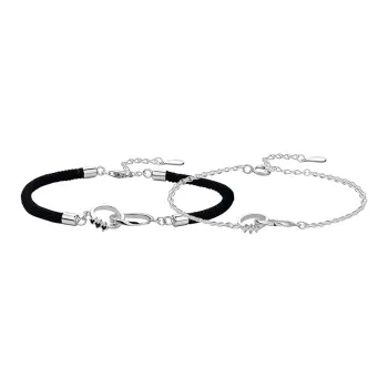 Long Fu S925 Silver Bracelets Unisex