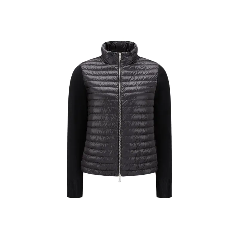 Moncler Padded Contrasting Zip Up Jacket-0