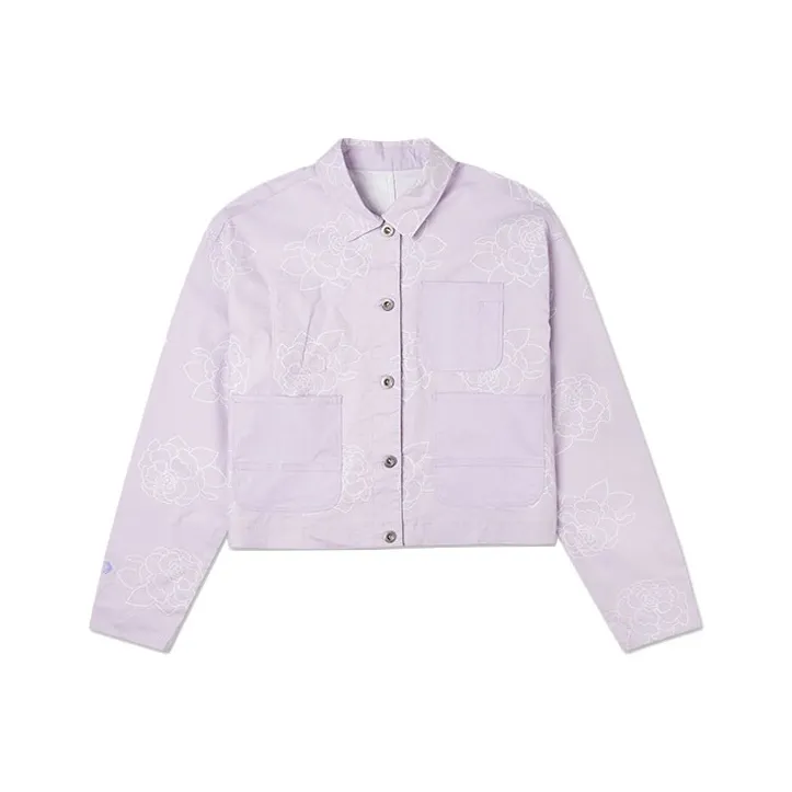 Converse IWD Cropped Coats Women's Purple-0