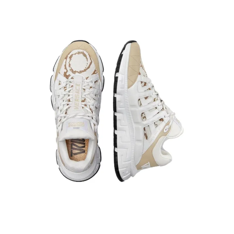VERSACE Barocco Low Top Casual Shoes Men's White-3