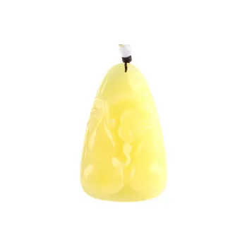 POSILAN Amber Beeswax Fine Jade Necklaces Unisex