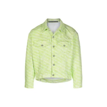 Alexander Wang Denim Jackets Women's Green