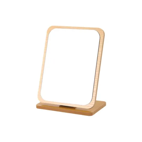 JIXUAN Good Looking Wooden Portable, Standable, Foldable Single Sided Portable Mirror