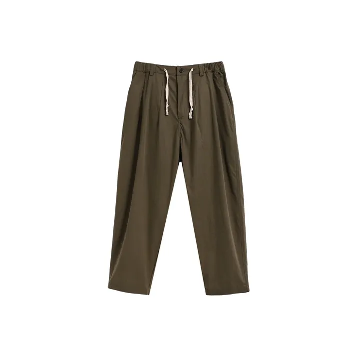 Saotome Straight Casual Pants Women's Army Green-0