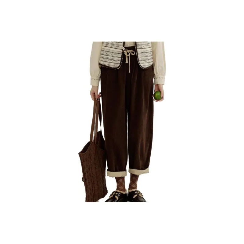 HUASJ Casual Pants Women's Brown-0