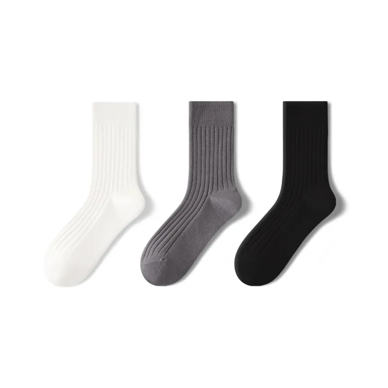 LUYOUYE Mid Calf Socks Men's 3 Pack-10