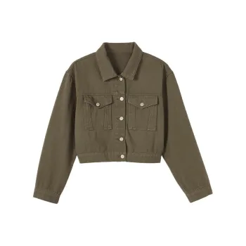 Demana Denim Jacket Women's Vintage Green