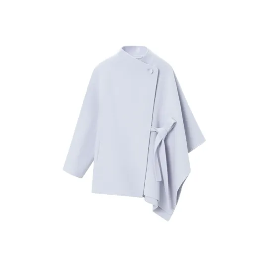 OVV Coats Women's Purple Blue Solid Color A2-0