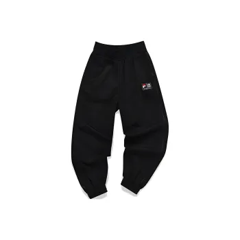 Marcelo Burlon X FILA FUSION Marcelo Burlon Collaboration Collection Knitted Sweatpants Women's Pitch Black