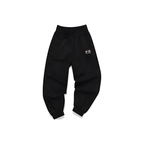 Marcelo Burlon X FILA FUSION Marcelo Burlon Collaboration Collection Knitted Sweatpants Women's Pitch Black