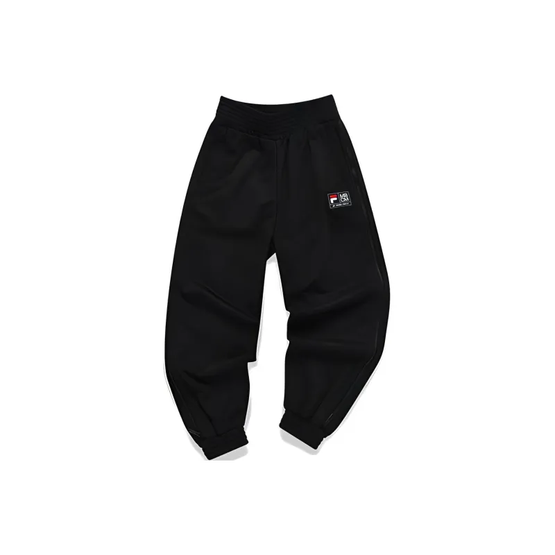 Marcelo Burlon X FILA FUSION Marcelo Burlon Collaboration Collection Knitted Sweatpants Women's Pitch Black-0