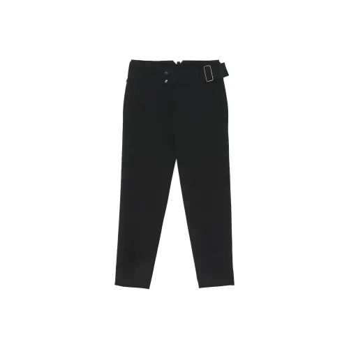 Yohji Yamamoto Gabardine Belted Tapered Trousers
