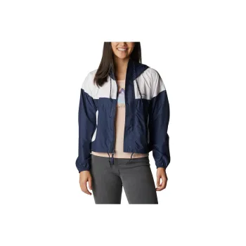 Columbia Windbreaker Jacket Women's Navy Blue Gray