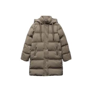ZARA Puffer Jacket Women's Gray