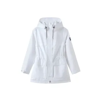 AIGLE Water-Resistant Windproof Breathable Windbreaker Jacket Women's Ultra Bright White