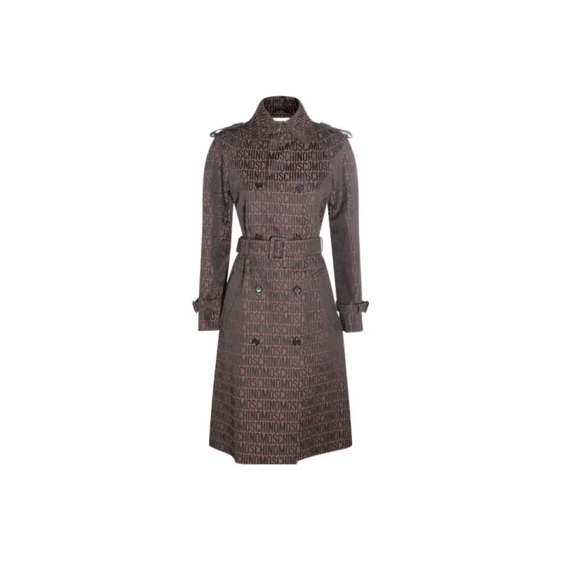 MOSCHINO Trench Coats Women's Brown-0