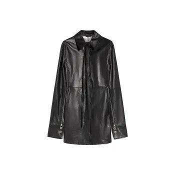 SportMax Leather Jackets Women's Black