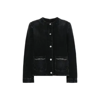 Givenchy Collarless Chain Jacket 'Black'