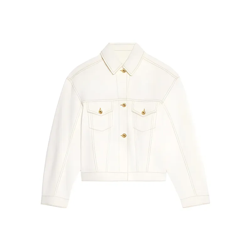 Jacquemus La Veste De Nîmes 'Off White/Tabaccco'-0
