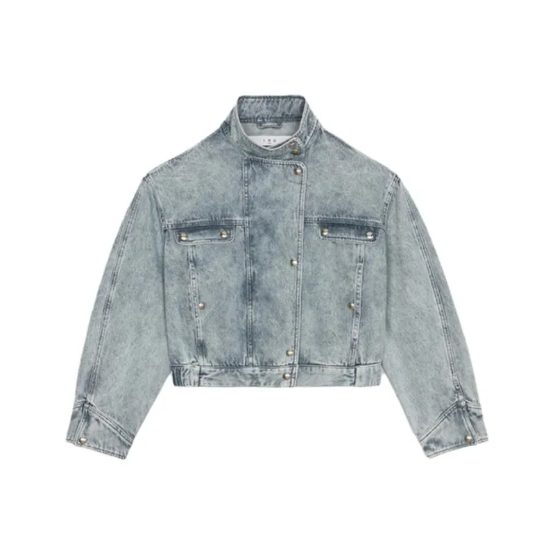IRO NIGHT Denim Jacket Women's Washed Blue-0