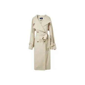 3COLOUR Trench Coat Women's Light Coffee