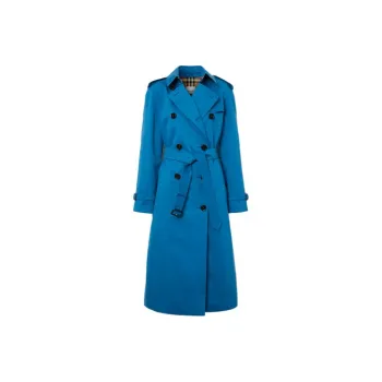 Burberry Trench Coats Women's Dark Sky Blue