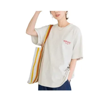 Snoopy X FREAK'S STORE T Shirts Women's Light Gray