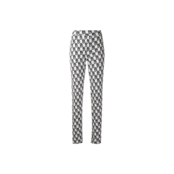 WE11DONE Logo Pattern Knitted Leggings