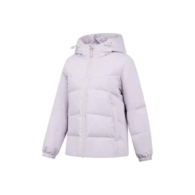 QIAODAN Sports Life Collection Down Jacket Women's Light Dusk Purple-0