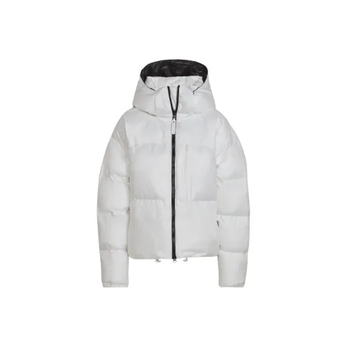 Adidas Cropped Coats Women's White
