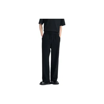 WILD LEADER Casual Pants Men's Black Diamond Fleece[WKW5138W97]