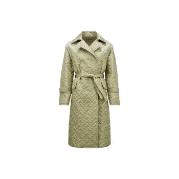 Moncler Samare Belted Quilted Coat