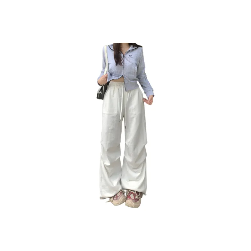 Wen Shan Casual Pants Women's White-3