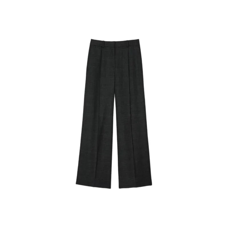 Sandro Checked Suit Trousers-0