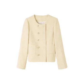 HIPPIEMISS Cropped Coats Women's Yellow