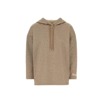 MaxMara Logo Embroidered Drawstring Hoodie