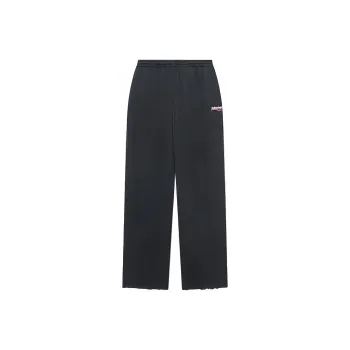Balenciaga Knitted Sports Pants Loose Fit Style Women's Black