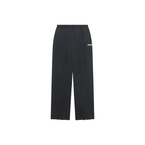 Balenciaga Knitted Sports Pants Loose Fit Style Women's Black