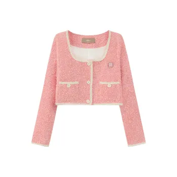 CHUU Cropped Coats Women's Pink