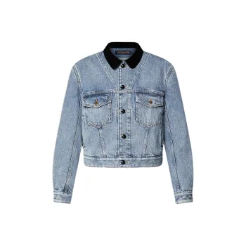 LOUIS VUITTON VeLOUIS VUITTONet Accent Denim Jacket