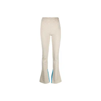 OFF WHITE Arrows Monogram Ankle Slit Trousers Beige/Blue