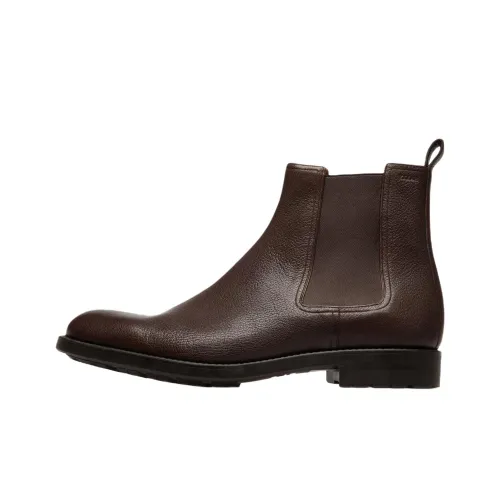 BALLY Ankle Length Chelsea Boots Men's Brown