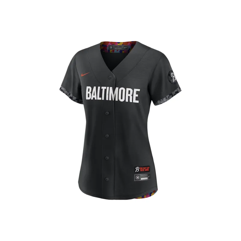 Nike MLB Collaboration Baltimore Orioles City Connect Cal Ripken Baseball Jacket Women's Black-0