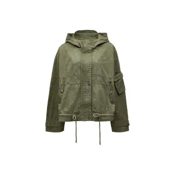 ONLY Cropped Coats Unisex Harbor Brown Green