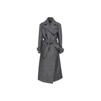 PINKO Double Breasted Tie Fastened Trench Coat