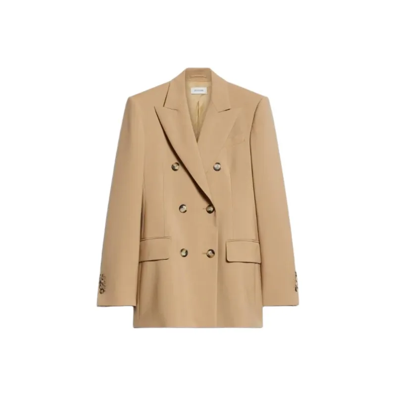 SportMax Adamo Double Breasted Long Sleeved Jacket-0