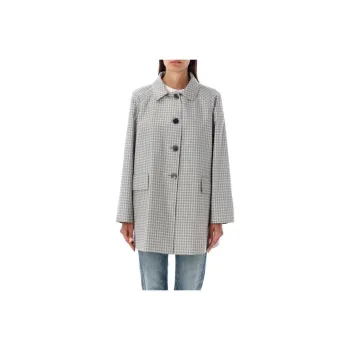 THOM BROWNE Check pattern Cropped Coat